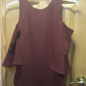 Ann Taylor cold shoulder blouse xs